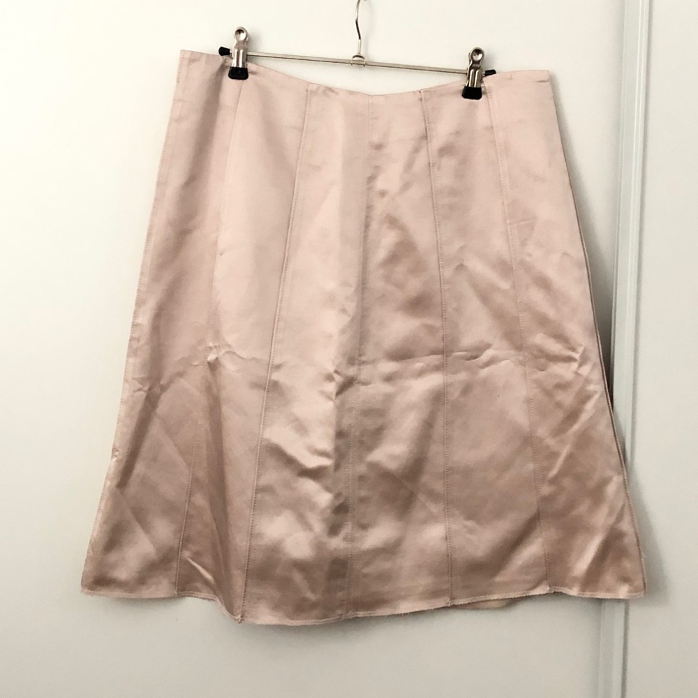 Chaiken Pastel Pink A-Line Silk Skirt
